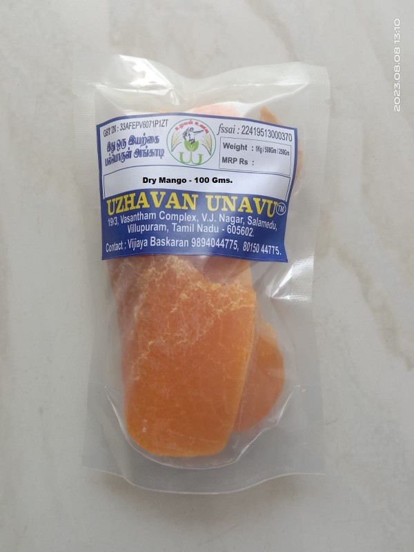 Uzhavan Unavu  - Dry Mango - 100 Gm